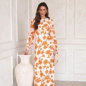 VICI Clementine Floral Chiffon Dress - Size L